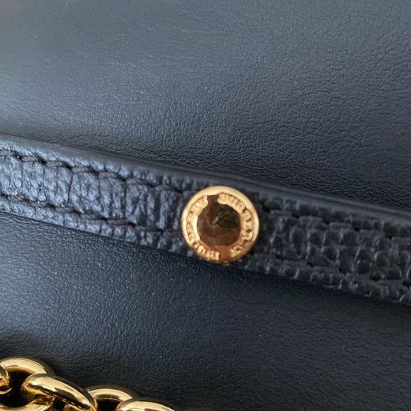 AUTH BURBERRY ,Henley check leather wallet on chain, clutch, crossbody bag. - Picture 16 of 16